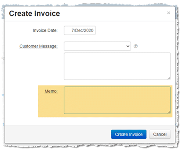 Manage360 New Memo Field to Map to QuickBooks