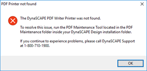 PDF Printer not found
